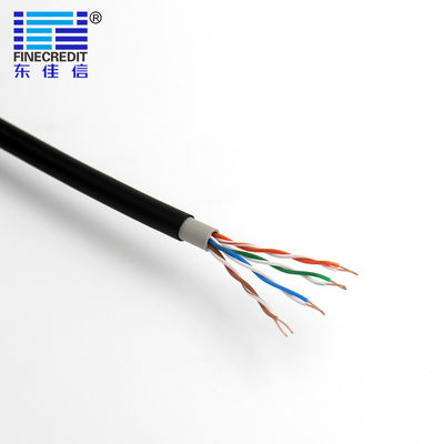 Outdoor 23AWG 0.56mm Direct Burial Ethernet Cable Double Sheath
