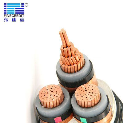 3×300MM2 Copper Armored 3C Medium Voltage Power Cable Class 2 Conductor