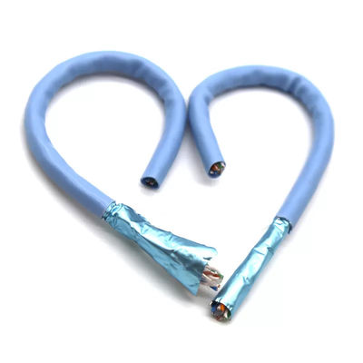 좋은 가격 0.58 밀리미터 FTP OFC 관리인 CAT6A 네트워크 케이블 HDPE 탄력적이 PVC 덮개 온라인으로